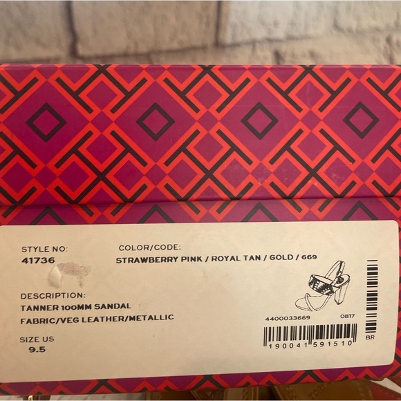 Tory Burch Tanner 100 MM Metallic Jeweled Sandal - Picture 4 of 12